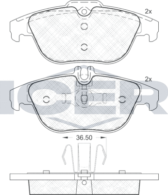 Тормозные колодки Icer. Артикул 181863