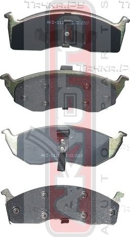Тормозные колодки Akyoto Packing AKYOTO передние для Dodge Neon I 1994-1999. Артикул AKD-0110