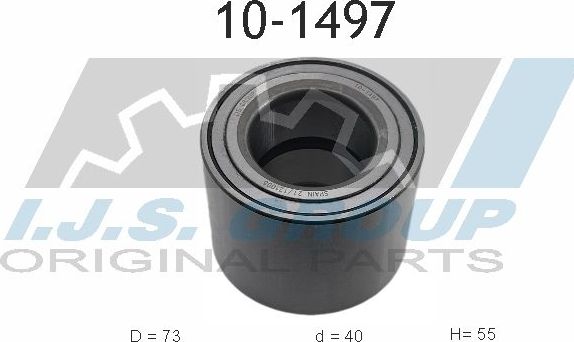 Ступичный подшипник (комплект) IJS Group. Артикул 10-1497