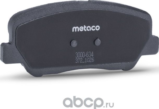 Колодки тормозные передние к-кт (Metaco). Артикул 3000634