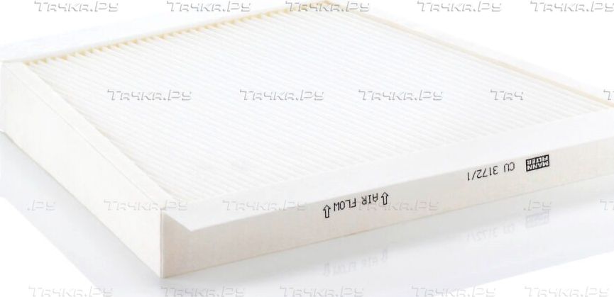 Салонный фильтр Mann-Filter для Mercedes-Benz E-Класс III (W211, S211) 2002-2009. Артикул CU 3172/1