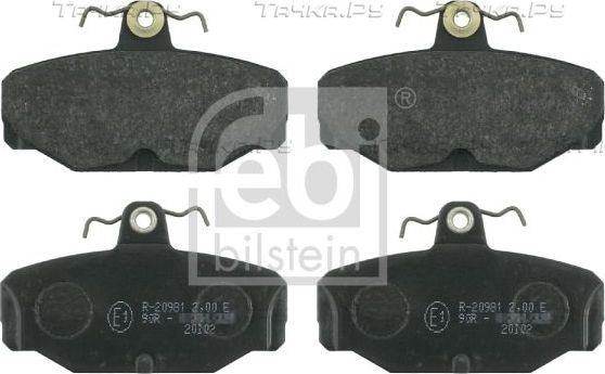 Тормозные колодки Febi Bilstein задние для Ford Sierra I 1982-1993. Артикул 16169