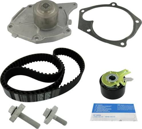 Помпа (водяной насос) с комплектом ремня ГРМ SKF. Артикул VKMC 06134-1