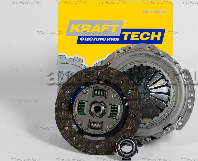 Сцепление (комплект) KraftTech 3P Kit для Fiat Stilo 2001-2008. Артикул W07200H