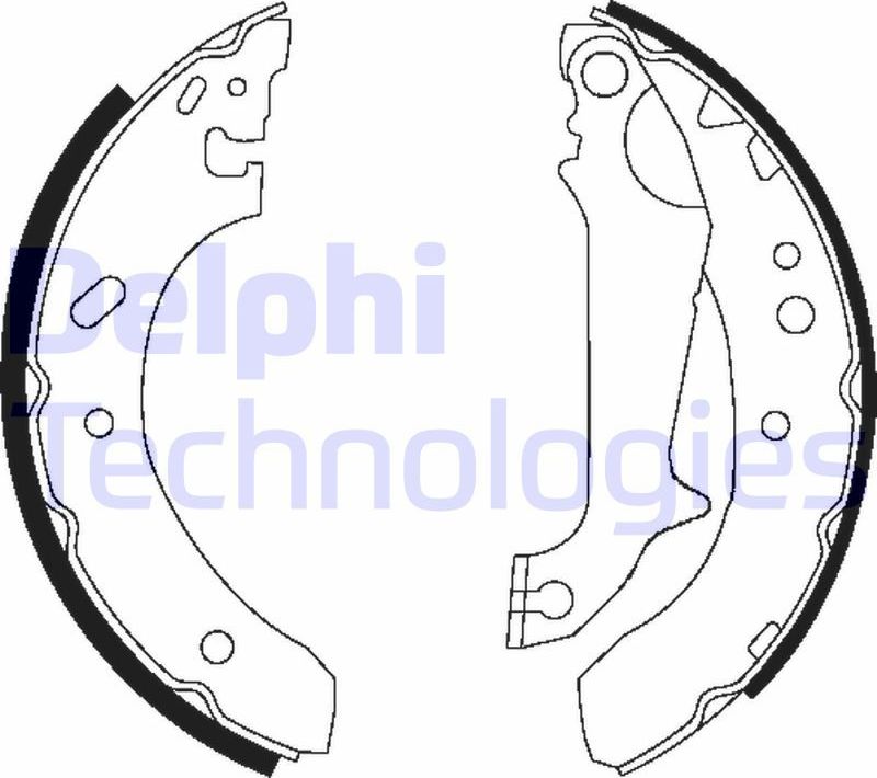 Тормозные колодки Delphi. Артикул LS1683