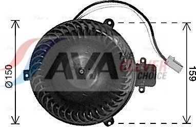 Вентилятор, мотор печки (отопителя) салона AVA. Артикул OL8723