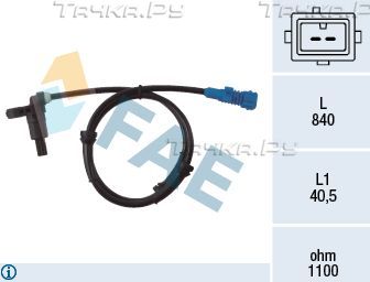 Датчик ABS FAE задний для Peugeot 206 1998-2012. Артикул 78022