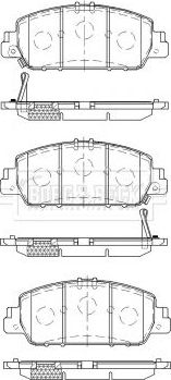 Тормозные колодки Borg & Beck. Артикул BBP2533