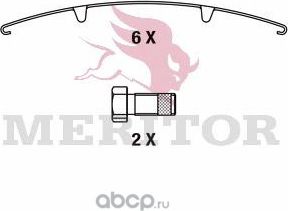 Колодки тормозные универсальные на ось 250*118*28 с ремонтным комплектом MAN 290 (Arvinmeritor). Артикул MDP3030K