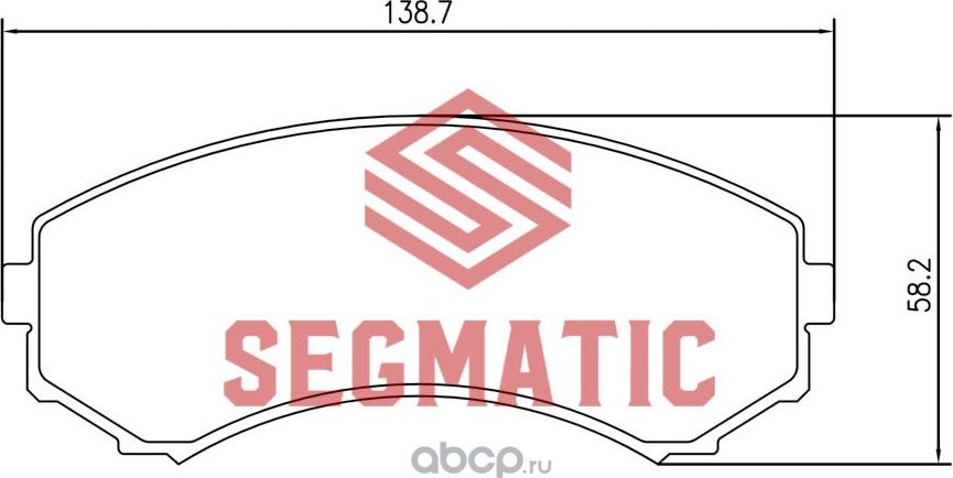 SGBP2605 Колодка торм диск пер Mitsubishi Pajero 3.2 2009-Mitsubishi Pajero 3.8 (Segmatic) Segmatic. Артикул SGBP2605