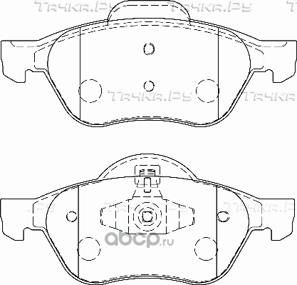 Тормозные колодки Renault передние для Renault Clio III 2006-2014. Артикул 7701209100