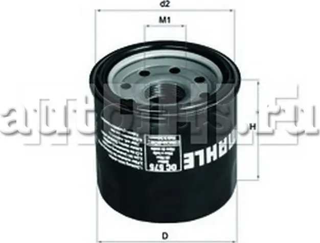Фильтр масляный KNECHT/MAHLE OC575 (Mahle/Knecht). Артикул OC575