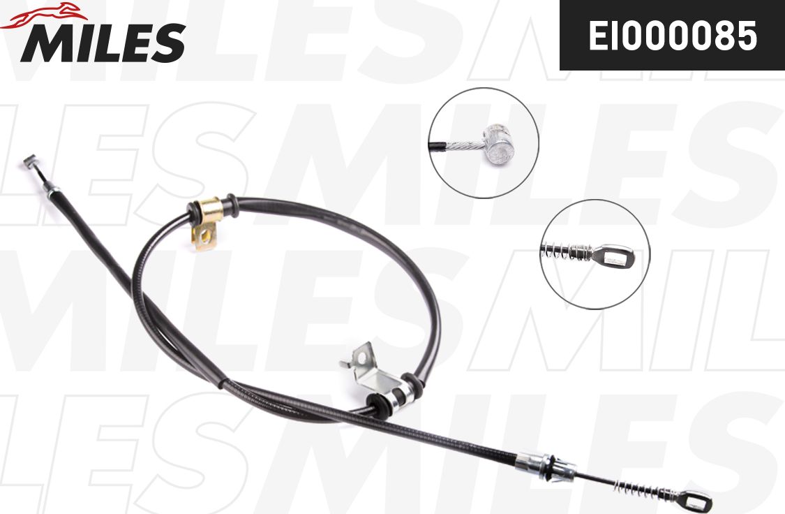 Трос ручника (тросик ручного тормоза) Miles. Артикул EI000085