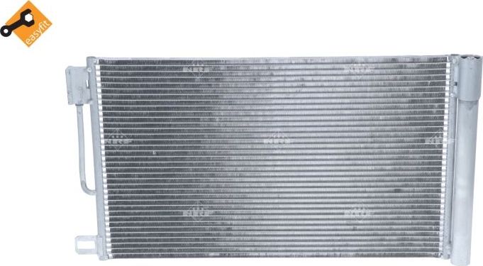 Радиатор кондиционера (конденсатор) NRF (алюминий). Артикул 35777