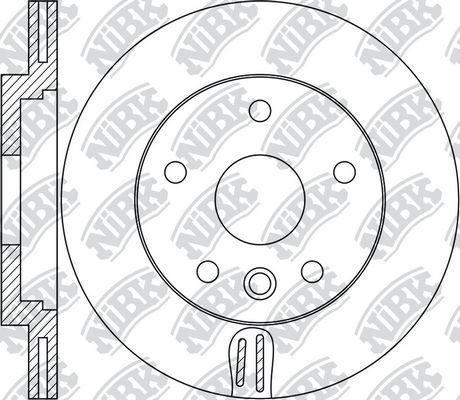 Тормозной диск NiBK. Артикул RN1731