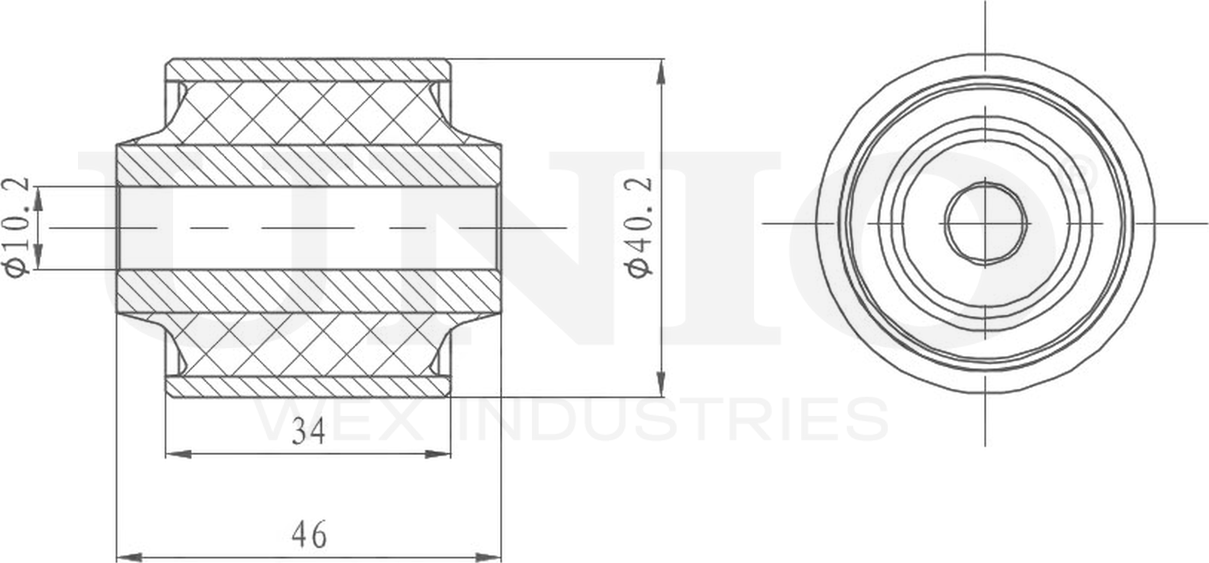 Сайлентблок рычага подвески (Unio). Артикул RMP-20174