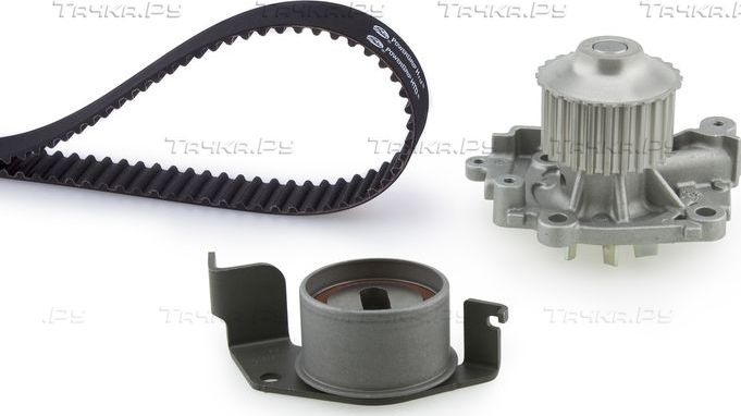 Помпа (водяной насос) с комплектом ремня ГРМ Gates PowerGrip® для Mitsubishi Space Star I 2002-2004. Артикул KP15441XS
