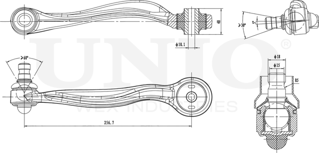 Рычаг подвески (Unio). Артикул SSP-40118