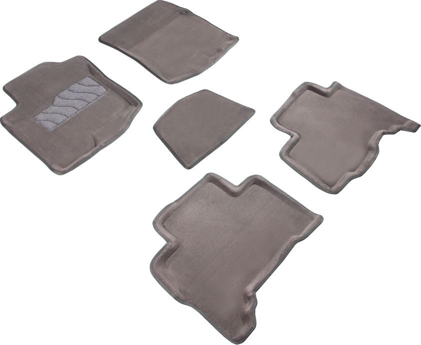 Коврики Seintex 3D ворсовые для салона Toyota Land Cruiser Prado 150 2009-2013. Серый. Артикул 87921