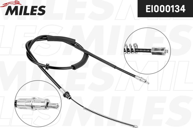 Трос ручника (тросик ручного тормоза) Miles задний правый/левый для Ford Mondeo II 1996-2000. Артикул EI000134