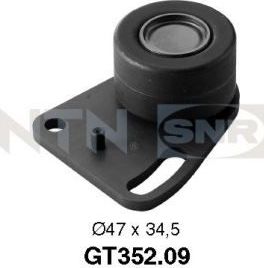Натяжной ролик (натяжитель) ремня ГРМ NTN / SNR. Артикул GT352.09