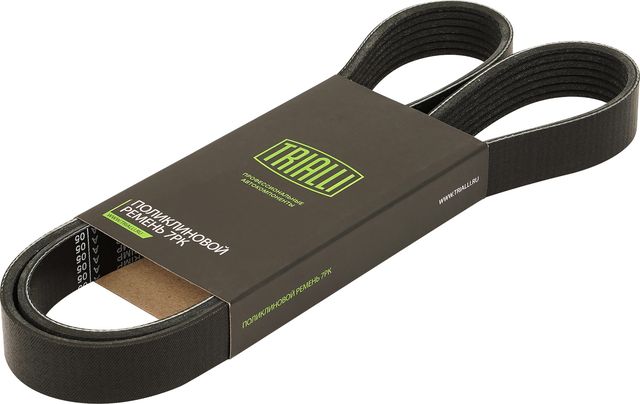 Приводной ремень поликлиновой Trialli (EPDM (Этилен-пропиленовый каучук)) для Toyota Land Cruiser 300 2021-2026. Артикул 7PK1260