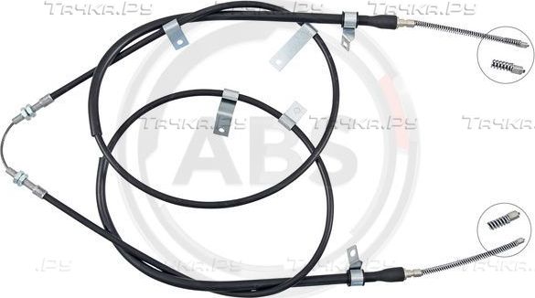 Трос ручника (тросик ручного тормоза) ABS. Артикул K12445