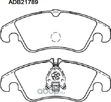 Колодки тормозные дисковые (Allied Nippon). Артикул ADB21789