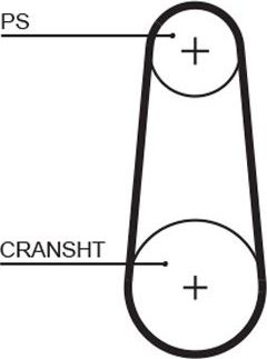 Ремень ГРМ Gates PowerGrip™ для Porsche 911 IV (993) 1992-1995. Артикул 5383XS