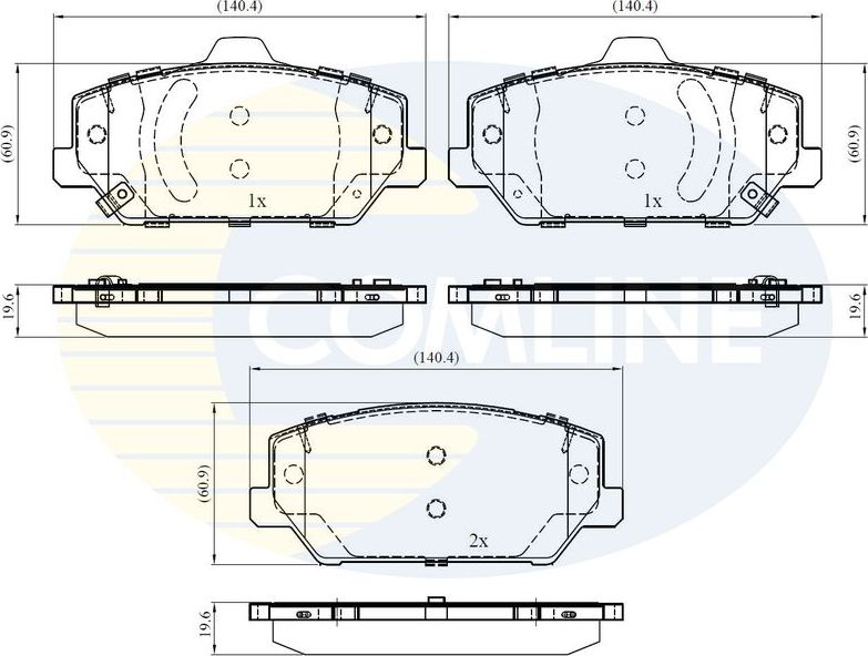 Тормозные колодки Comline Comline. Артикул CBP32440