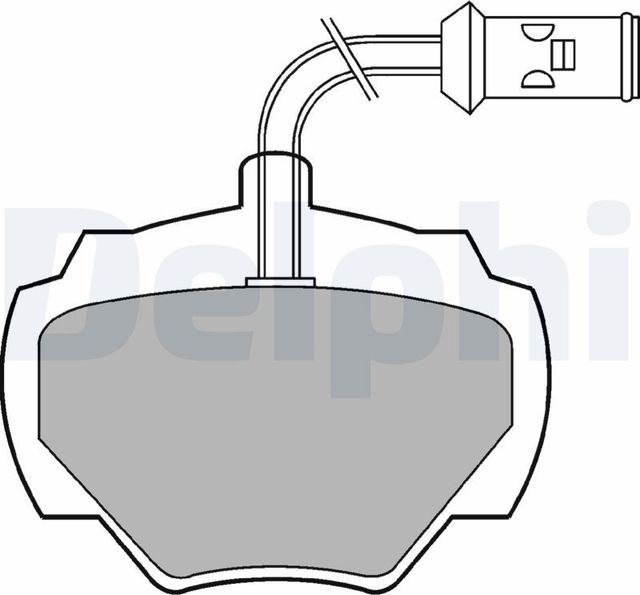 Тормозные колодки Delphi (Low-Metallic). Артикул LP475