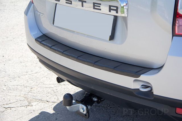 Накладка PT Group на задний бампер (ABS) для Renault Duster I 2012-2020. Артикул 07010404
