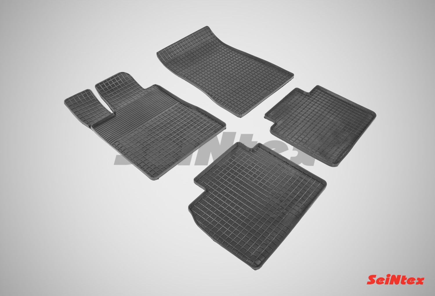 Коврики резиновые Seintex с узором сетка для салона Mercedes-Benz S-Class W220 L 2WD 1998-2005. Артикул 86761