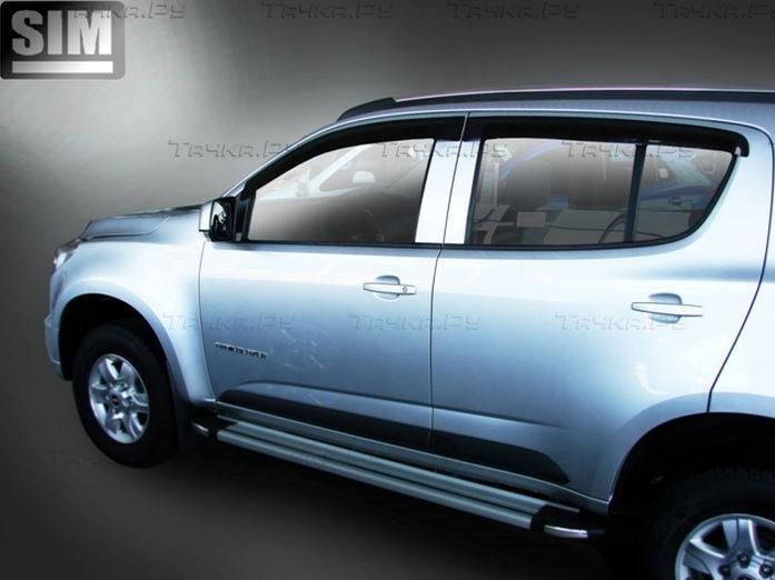 Дефлекторы SIM для окон Chevrolet TrailBlazer II 2012-2016. Артикул SCHTB1232
