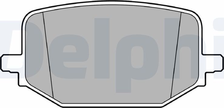 Тормозные колодки Delphi (Low-Metallic). Артикул LP3697
