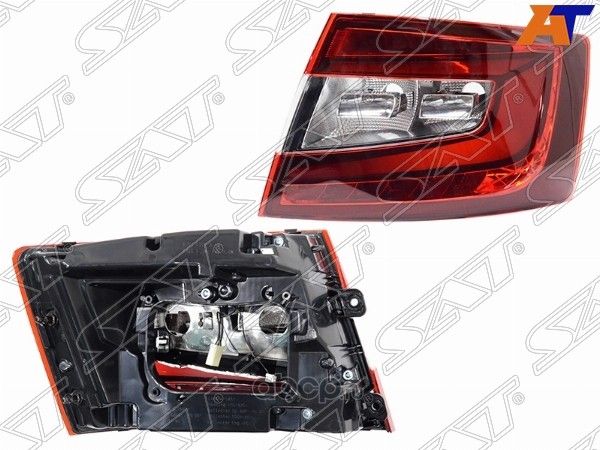 Фонарь задний SKODA OCTAVIA 17-20 RH LED (TYPE B) SAT ST6651940LDR SAT. Артикул ST6651940LDR