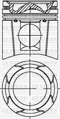Поршневая група Yenmak для MAN TGA 2001-2026. Артикул 31-03570-000