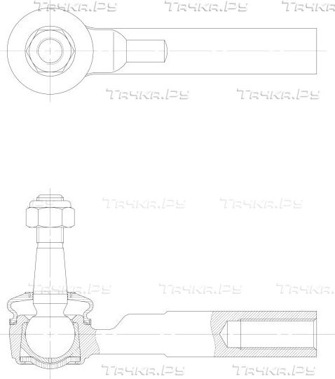 Наконечник рулевой тяги CTR. Артикул CE1050