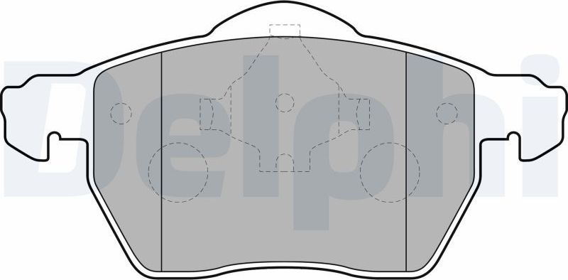 Тормозные колодки Delphi (Low-Metallic). Артикул LP1687