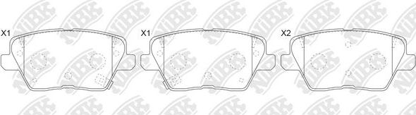 Тормозные колодки NiBK. Артикул PN0795