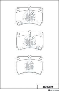 Тормозные колодки MK Kashiyama. Артикул D3028M