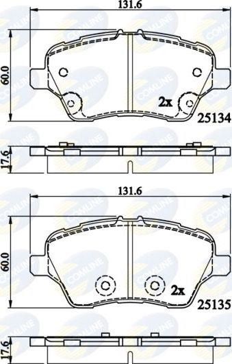 Тормозные колодки Comline Comline. Артикул CBP02197