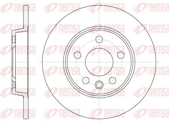 Тормозной диск Remsa. Артикул 6558.00