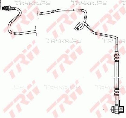 Тормозной шланг TRW задний правый внешний для Skoda Octavia Tour 1996-2010. Артикул PHD942