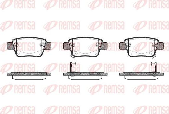 Тормозные колодки Remsa. Артикул 1047.02