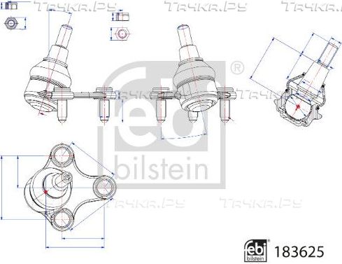 Шаровая опора Febi Bilstein. Артикул 183625
