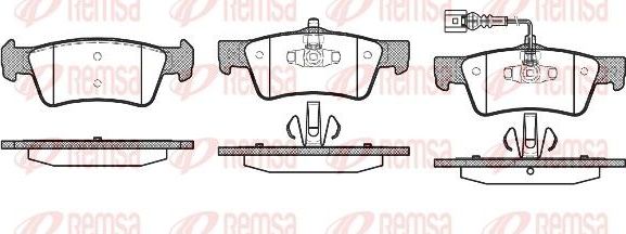 Тормозные колодки Remsa. Артикул 1187.01