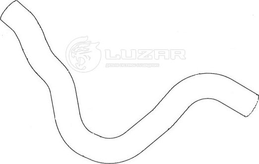 Патрубок радиатора (системы охлаждения) Luzar (EPDM (Этилен-пропиленовый каучук)) для Chevrolet Cruze I 2009-2015. Артикул LPK 0512