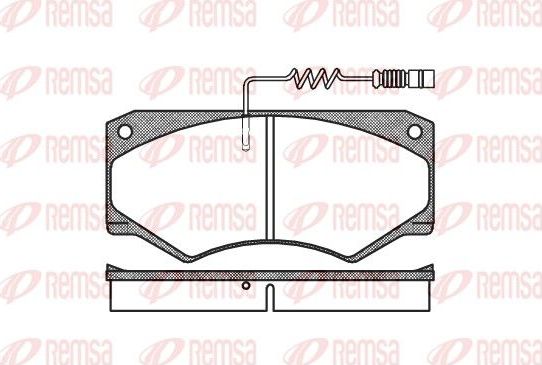 Тормозные колодки Remsa. Артикул 0047.14