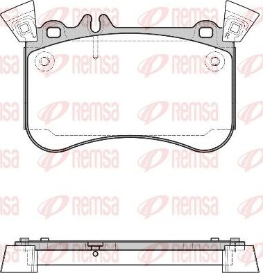 Тормозные колодки Remsa. Артикул 1465.10